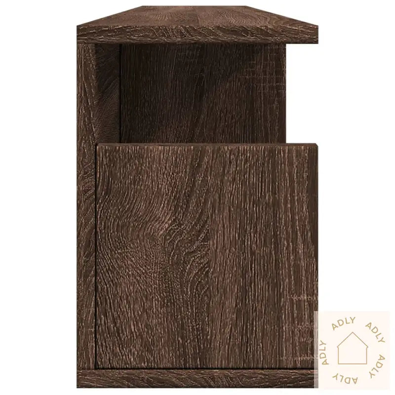 Veggskap 100X20X30 Cm Brun Eik Konstruert Tre