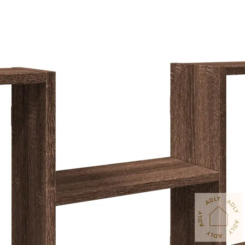 Vegghylle Brun Eik 99X15X60 Cm Konstruert Tre