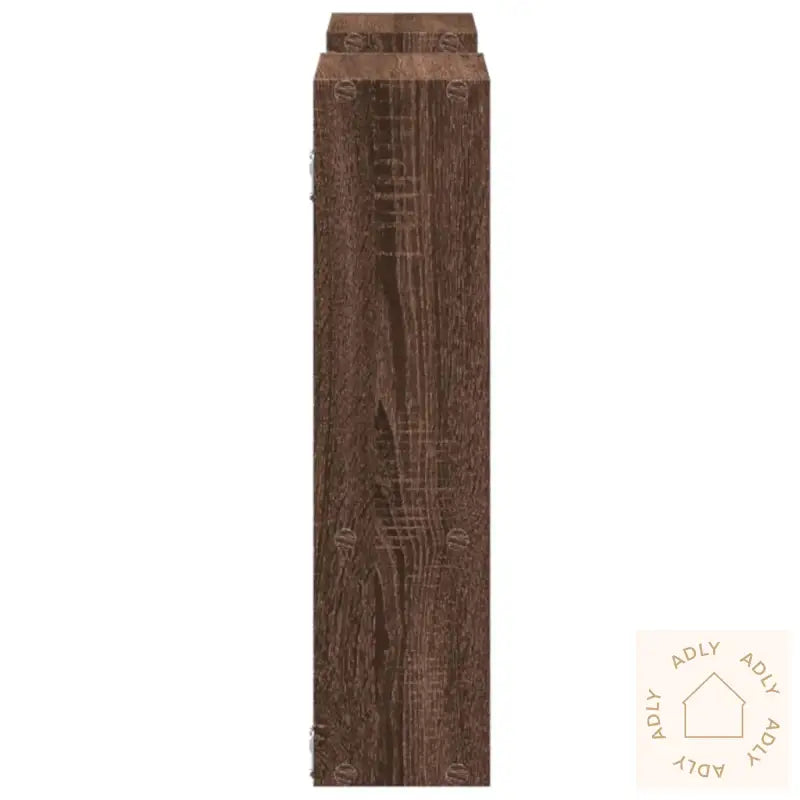Vegghylle Brun Eik 99X15X60 Cm Konstruert Tre