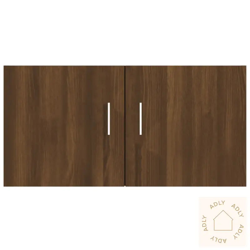 Veggskap Brun Eik 80X39X40 Cm Konstruert Tre