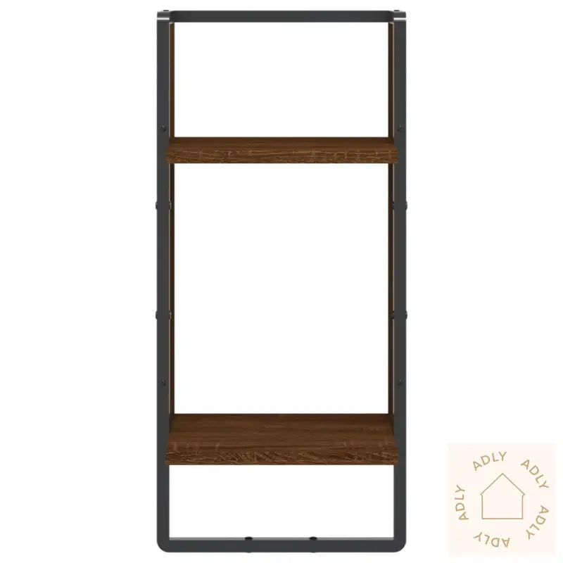 Vegghylle Med Stang Brun Eik 30X25X65 Cm