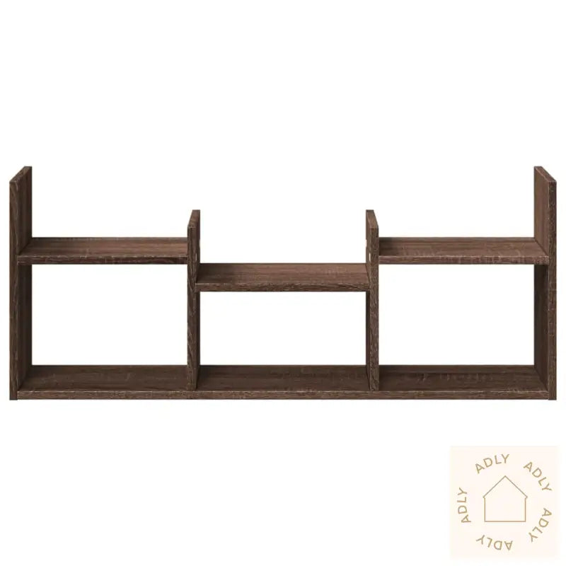 Veggskap 100X18X40 Cm Brun Eik Konstruert Tre