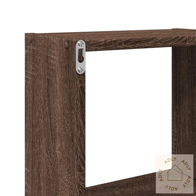 Veggskap 78X18X71 Cm Brun Eik Konstruert Tre