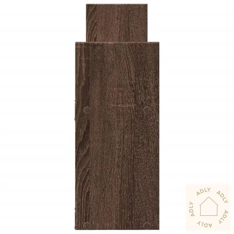 Veggskap 100X18X40 Cm Brun Eik Konstruert Tre