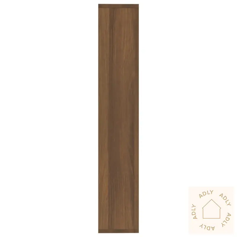 Vegghylle Brun Eik 36X16X90 Cm Konstruert Tre