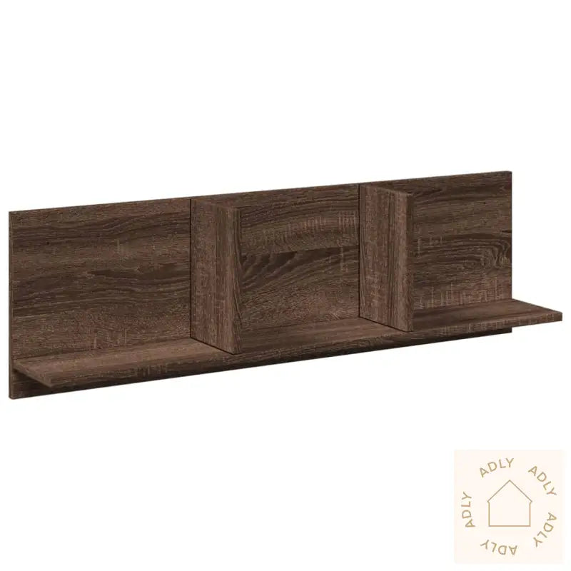 Veggskap 100X16,5X30 Cm Brun Eik Konstruert Tre