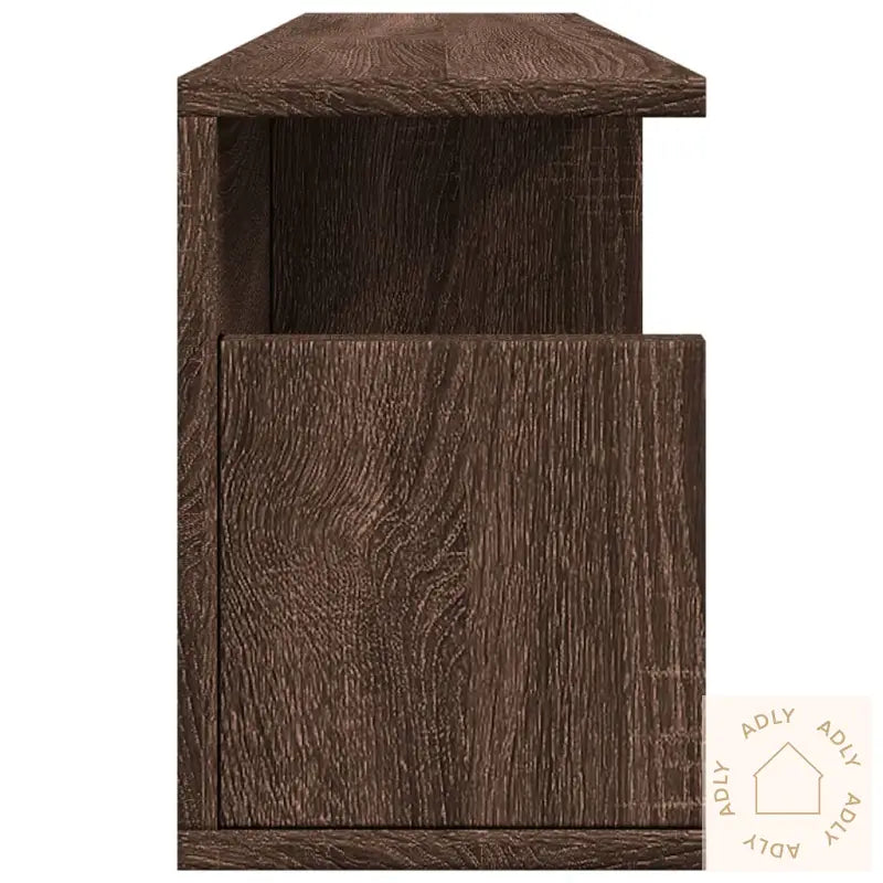 Veggskap 80X20X30 Cm Brun Eik Konstruert Tre