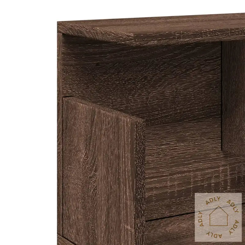 Veggskap 80X20X30 Cm Brun Eik Konstruert Tre