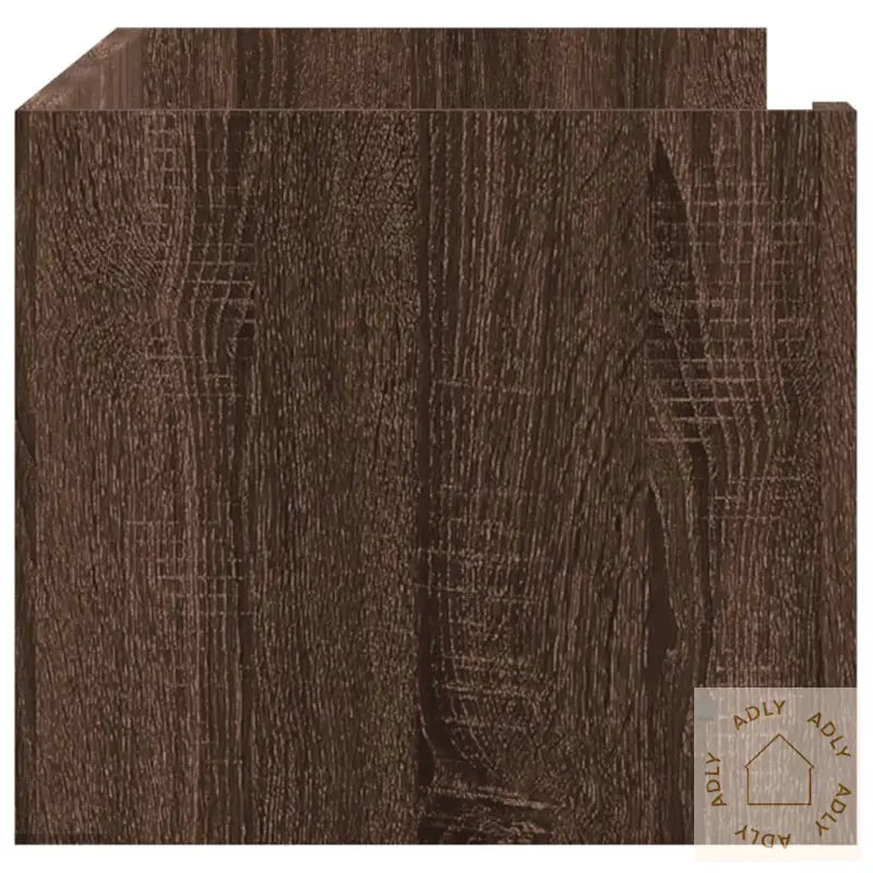 Vegghylle Brun Eik 100X35X30,5 Cm Konstruert Tre