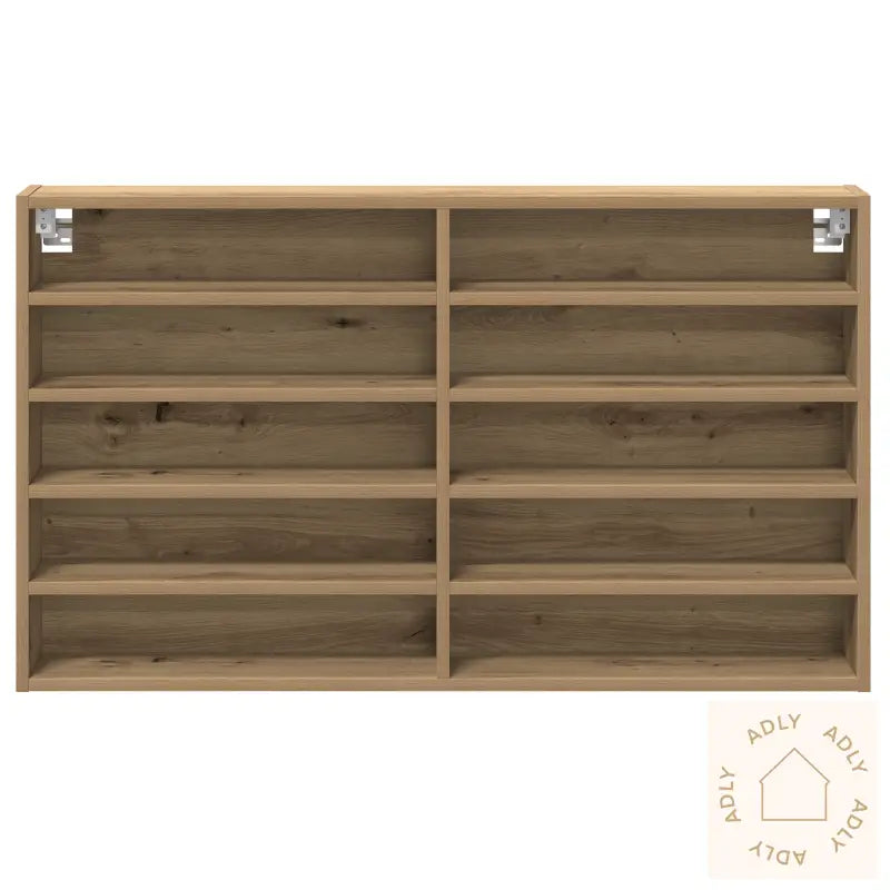 Vitrine Cabinet Artisan Eik 100X15X58 Cm Konstruert Tre