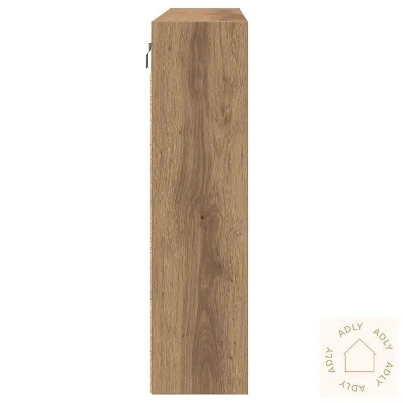 Vitrine Cabinet Artisan Eik 100X15X58 Cm Konstruert Tre