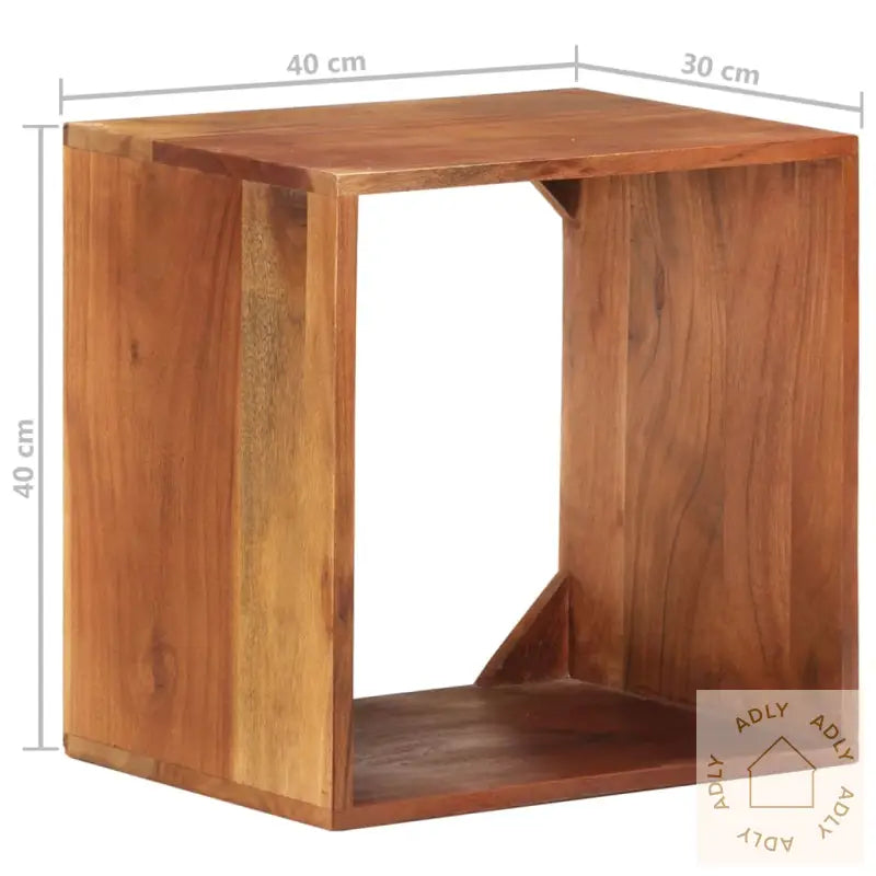 Vegghylle 40X30X40 Cm Heltre Akasie