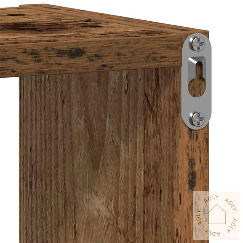 Vegghylle Gammelt Tre 75X16X55 Cm Konstruert Tre