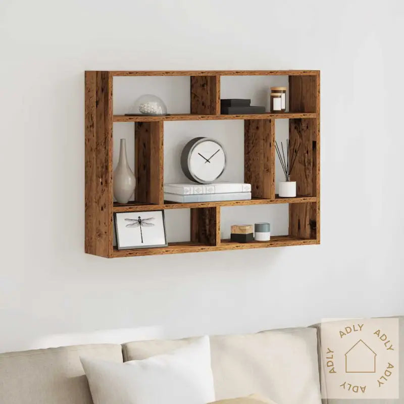 Vegghylle Gammelt Tre 75X16X55 Cm Konstruert Tre