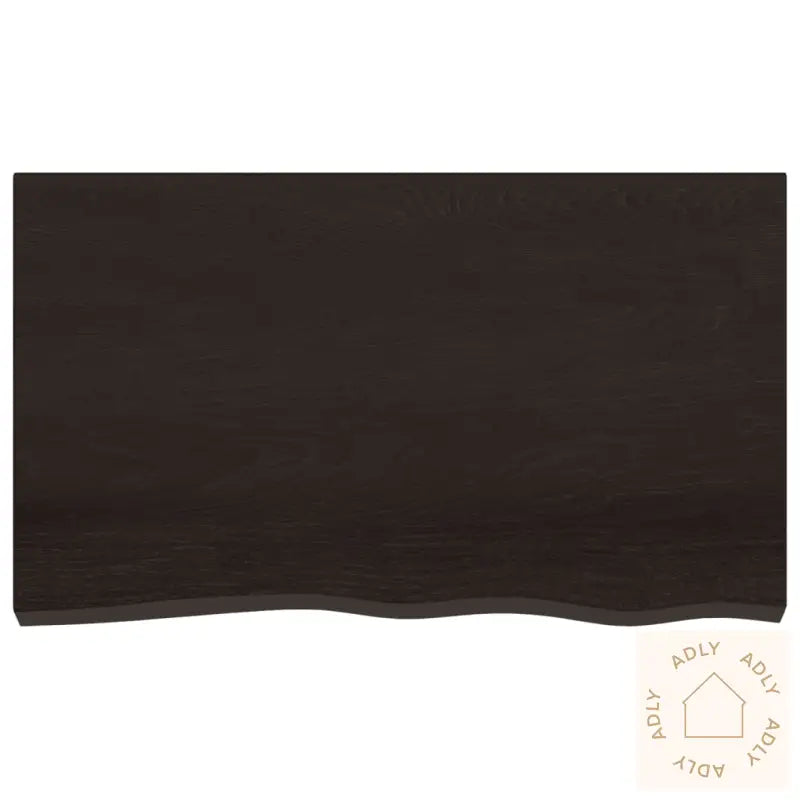 Vegghylle Mørkebrun 100X60X2 Cm Behandlet Heltre Eik