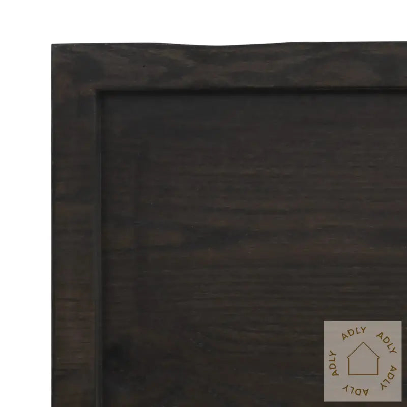 Vegghylle Mørkebrun 40X30X(2-4) Cm Behandlet Heltre Eik
