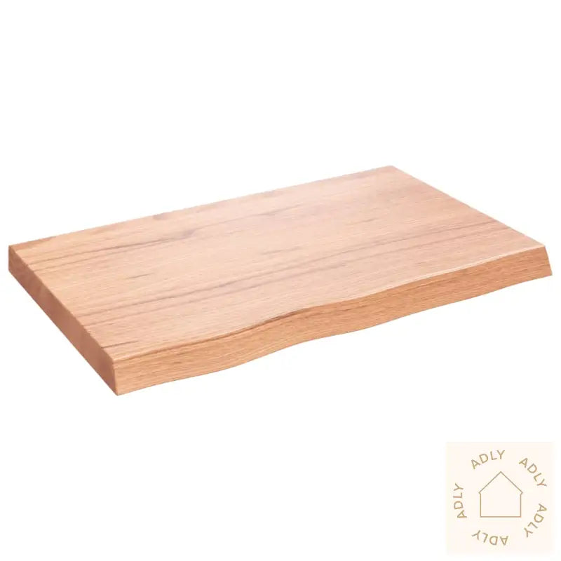 Vegghylle Lysebrun 80X50X(2-6) Cm Behandlet Heltre Eik