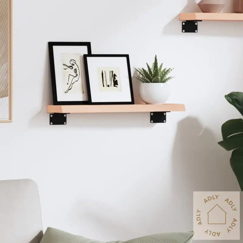 Vegghylle 40X10X2 Cm Ubehandlet Heltre Eik
