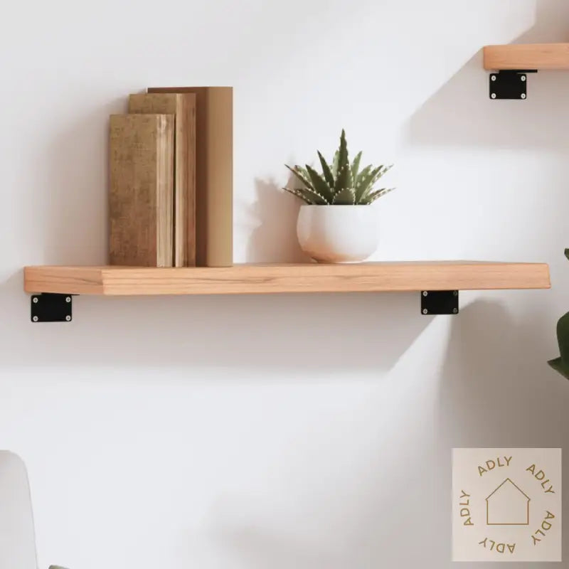 Vegghylle Lysebrun 60X20X4 Cm Behandlet Heltre Eik