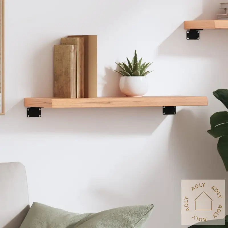 Vegghylle Lysebrun 60X20X4 Cm Behandlet Heltre Eik
