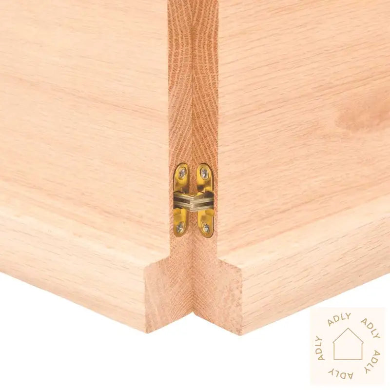 Vegghylle 120X50X(2-4) Cm Ubehandlet Heltre Eik