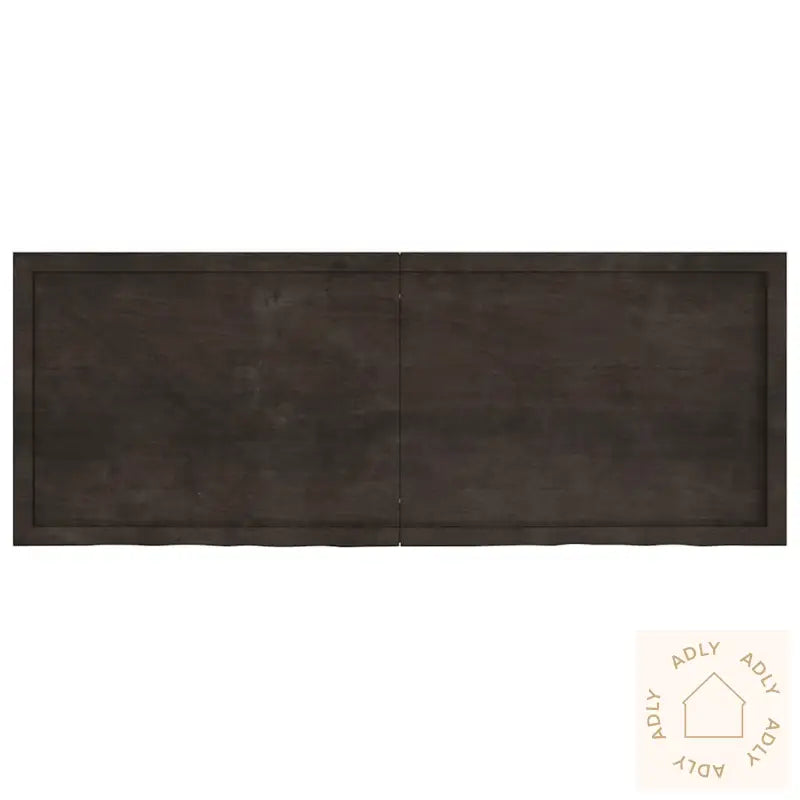 Vegghylle Mørkebrun 160X60X(2-4) Cm Behandlet Heltre Eik