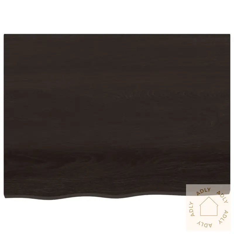 Vegghylle Mørkebrun 80X60X(2-4) Cm Behandlet Heltre Eik