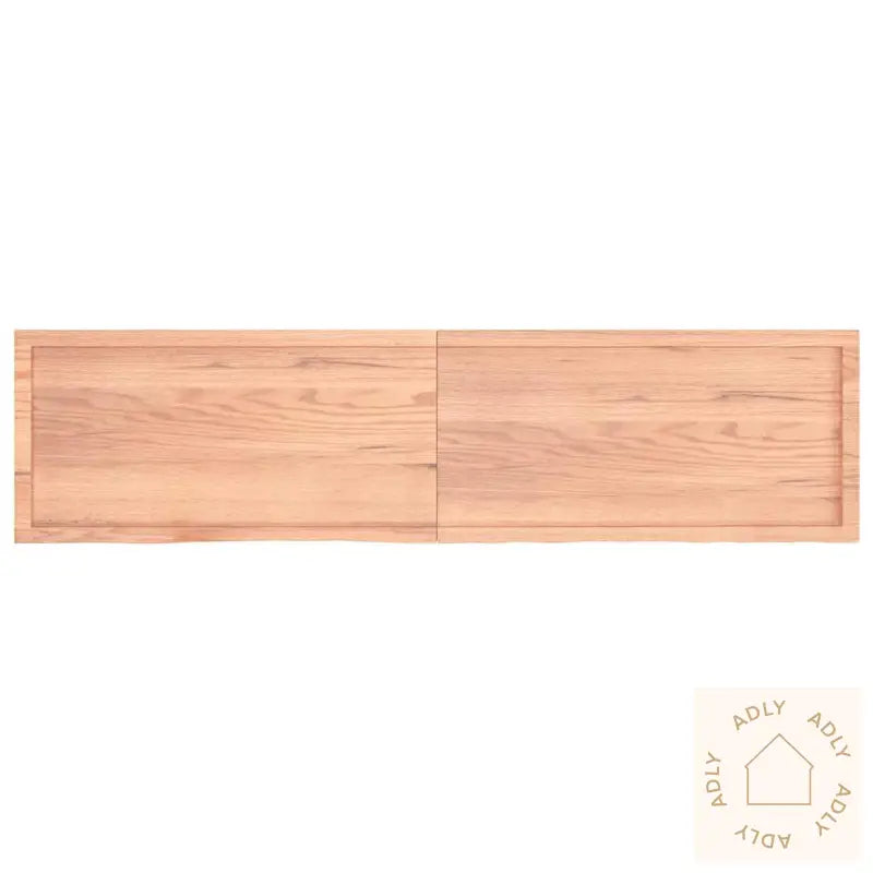 Vegghylle Lysebrun 200X50X(2-6) Cm Behandlet Heltre Eik