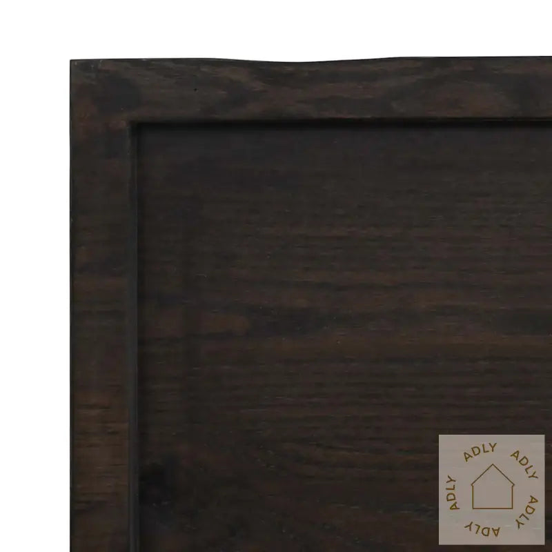 Vegghylle Mørkebrun 120X50X(2-6) Cm Behandlet Heltre Eik