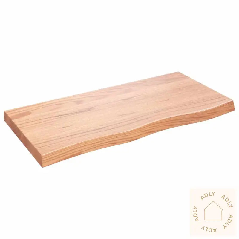 Vegghylle Lysebrun 100X50X(2-6) Cm Behandlet Heltre Eik