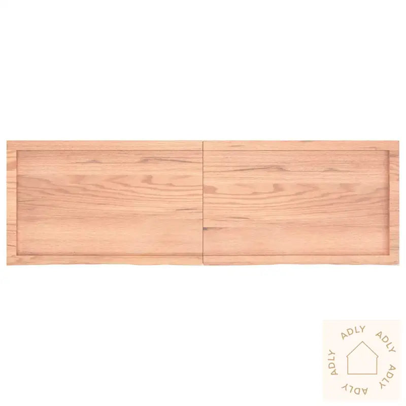 Vegghylle Lysebrun 160X50X(2-4) Cm Behandlet Heltre Eik
