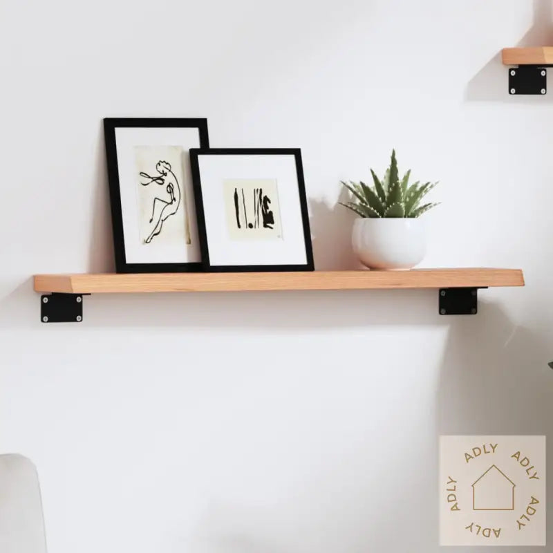 Vegghylle Lysebrun 60X10X2 Cm Behandlet Heltre Eik