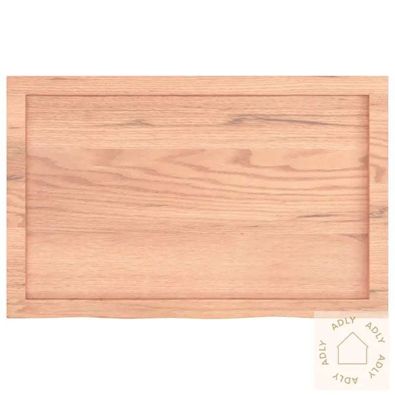 Vegghylle Lysebrun 80X50X(2-4) Cm Behandlet Heltre Eik