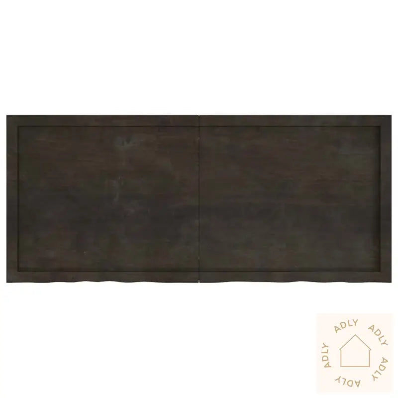 Vegghylle Mørkebrun 140X60X(2-4) Cm Behandlet Heltre Eik