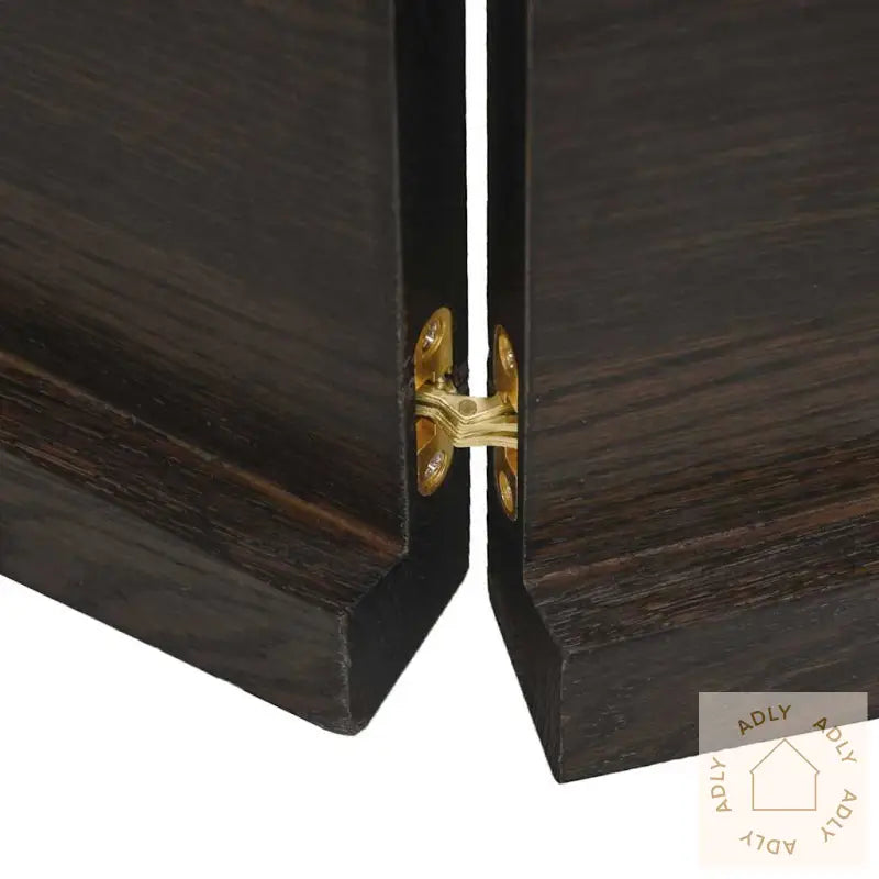Vegghylle Mørkebrun 160X40X(2-4) Cm Behandlet Heltre Eik