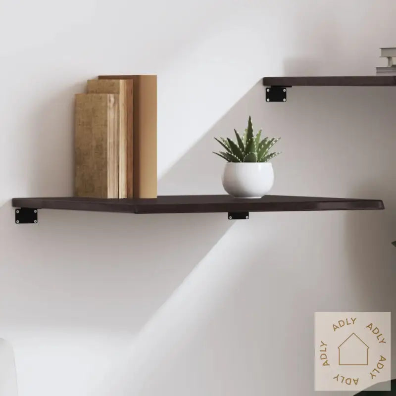 Vegghylle Mørkebrun 60X50X2 Cm Behandlet Heltre Eik