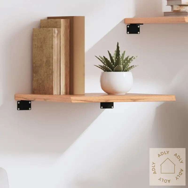 Vegghylle Lysebrun 40X40X2 Cm Behandlet Heltre Eik