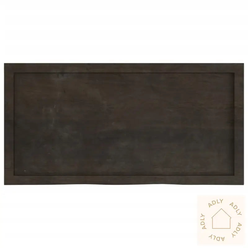 Vegghylle Mørkebrun 100X50X(2-4) Cm Behandlet Heltre Eik