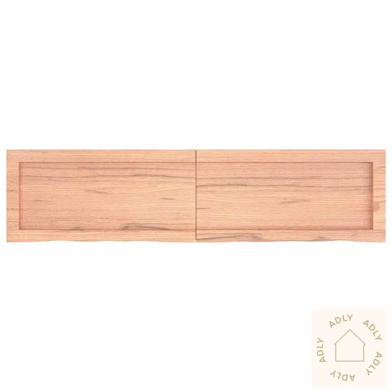 Vegghylle Lysebrun 120X30X(2-6) Cm Behandlet Heltre Eik