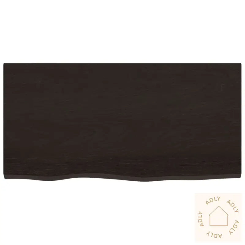 Vegghylle Mørkebrun 80X40X(2-6) Cm Behandlet Heltre Eik