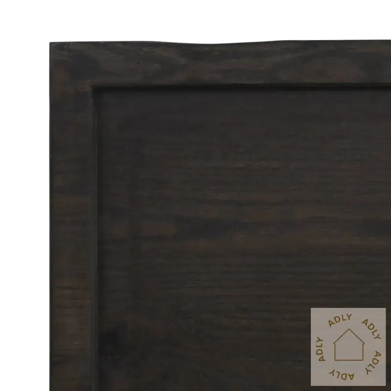 Vegghylle Mørkebrun 80X50X(2-4) Cm Behandlet Heltre Eik