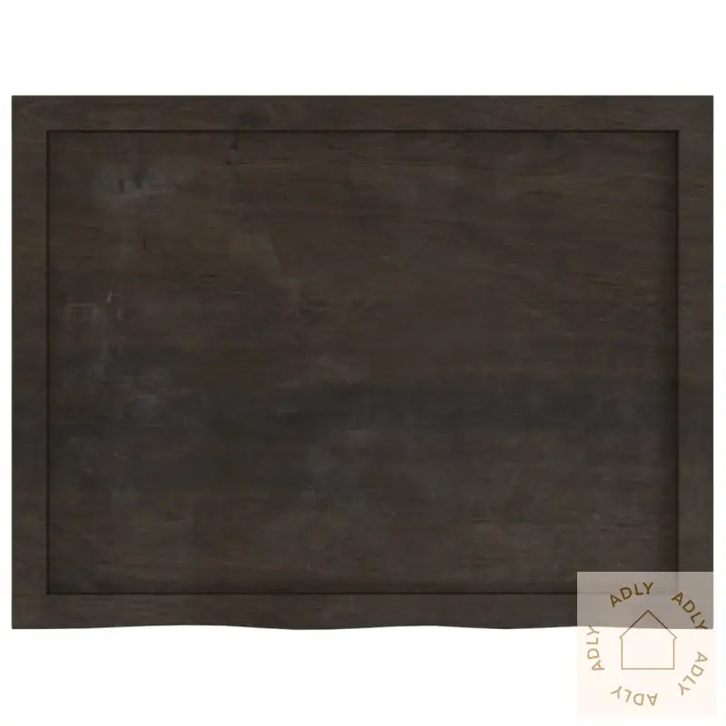 Vegghylle Mørkebrun 80X60X(2-4) Cm Behandlet Heltre Eik
