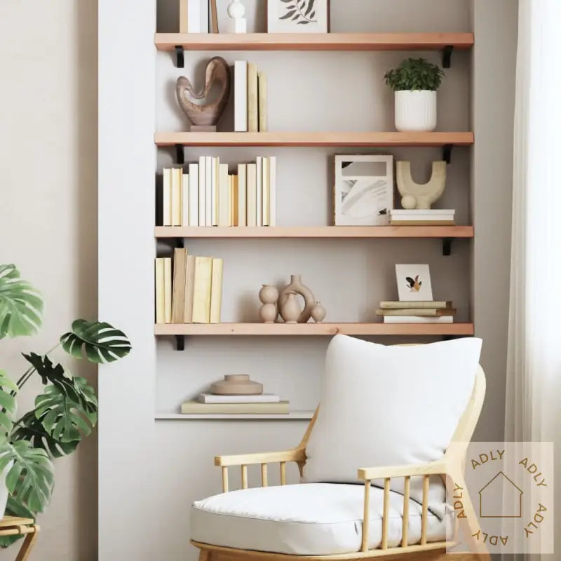 Vegghylle 80X20X4 Cm Ubehandlet Heltre Eik