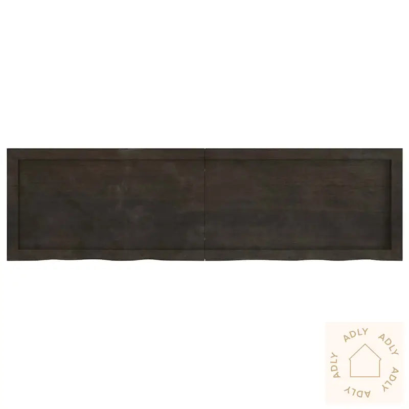Vegghylle Mørkebrun 140X40X(2-4) Cm Behandlet Heltre Eik