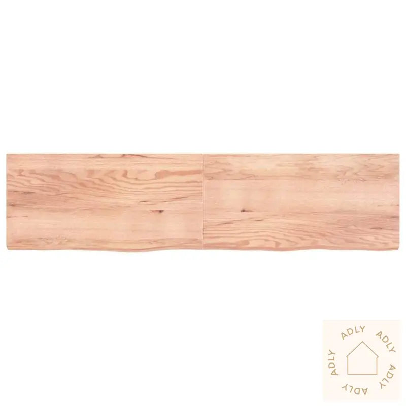 Vegghylle Lysebrun 200X50X(2-6) Cm Behandlet Heltre Eik