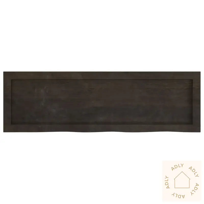 Vegghylle Mørkebrun 100X30X(2-4) Cm Behandlet Heltre Eik