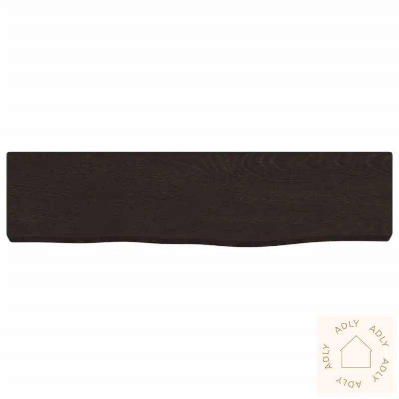 Vegghylle Mørkebrun 40X10X2 Cm Behandlet Heltre Eik