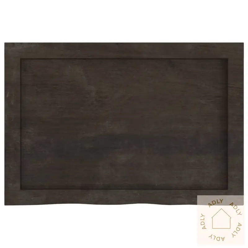Vegghylle Mørkebrun 60X40X(2-6) Cm Behandlet Heltre Eik