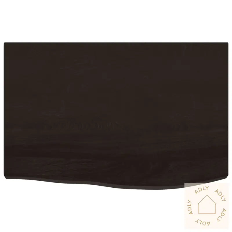 Vegghylle Mørkebrun 60X40X(2-4) Cm Behandlet Heltre Eik
