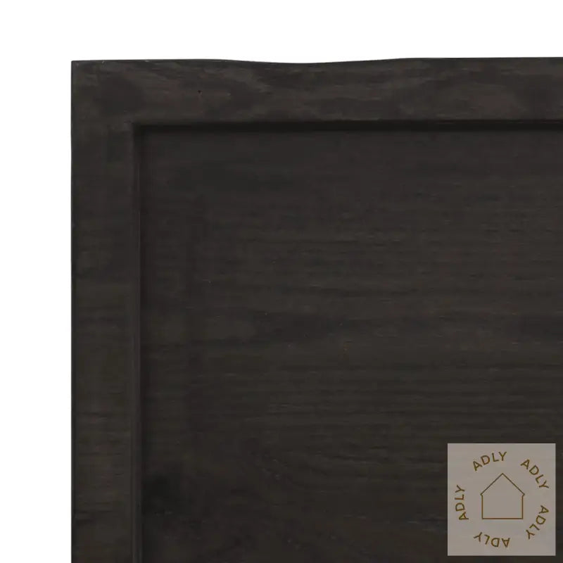 Vegghylle Mørkebrun 100X50X(2-6) Cm Behandlet Heltre Eik